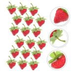 5 Sätze Simulierte Erdbeeren Künstliche Früchte Erdbeeren Küchendekoration Falsche Früchte Künstliche Erdbeeren Künstliche Erdbeeren Mini Spielzeug 18 Stück * 5