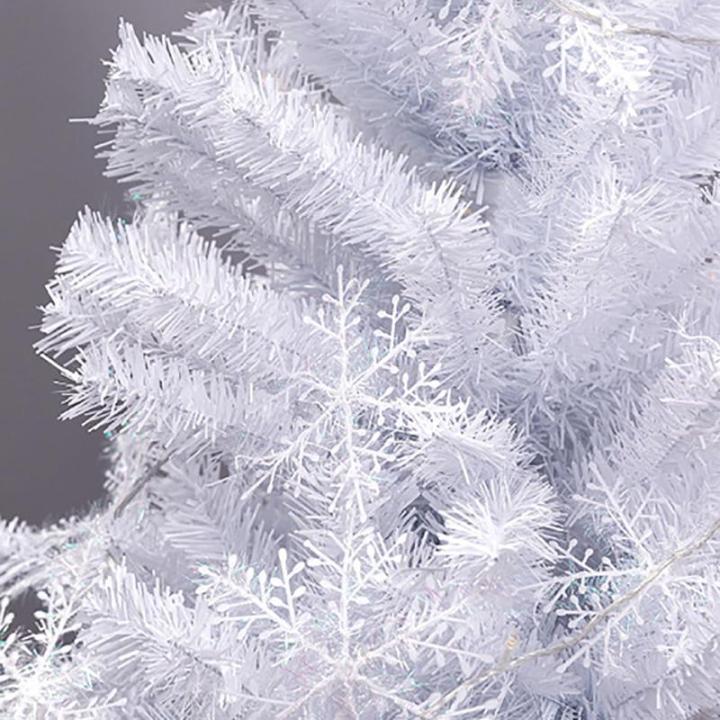 Künstlicher Weißer Weihnachtsbaum, Mehrschichtiger Weihnachtsbaum mit Metallständer, für Weihnachtsdekorationen im Innen- und Außenbereich(180cm/6ft)