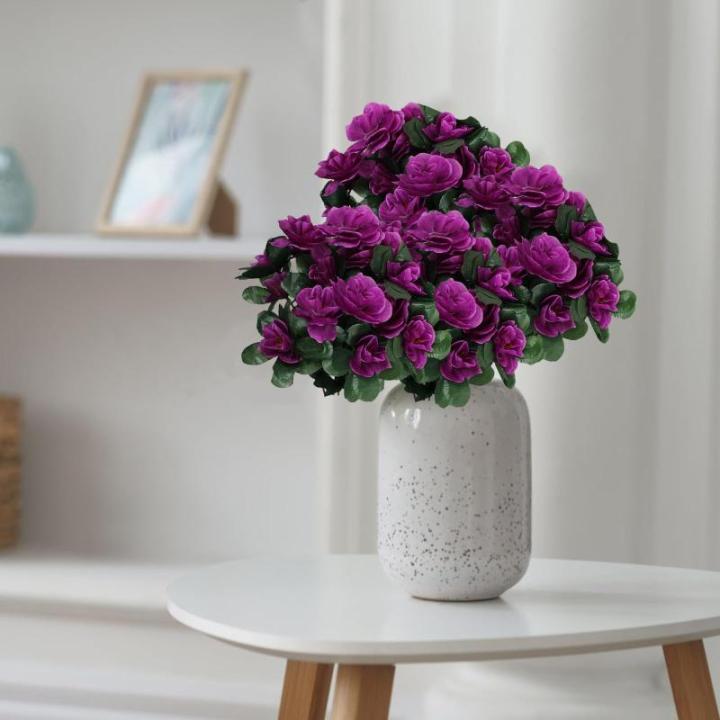 Kunstblüten 84 PCS Künstliche Blumen Gefälschte mit Langem Stiel für Florale Arrangements Faux Blume für DIY Hochzeit Party Mittelstücke Haus Büro Dekoration 0511