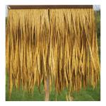Kunststof Stro PE Pvc Simulatie Stro Stro Stro Dakbedekking Kunststof Tegels Brandvast Kunststro Gazebo - 0,5 x 0,5 m (Kleur: Geel a) (Kleur: Geel b, Maat: 6 stuks)