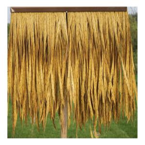 Kunststof Stro PE Pvc Simulatie Stro Stro Stro Dakbedekking Kunststof Tegels vuurvast Kunststro Gazebo - 0,5 x 0,5 m (Kleur: Geel a) (Kleur: Geel b, Maat: 1 stuk)