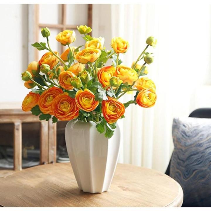 Kunstblumen Pfingstrosen-Seidenblumenstrauß – lebensechtes künstliches Sellerieblatt-Arrangement für Zuhause, Hotel und Hochzeitsdekoration – elegant für jeden Anlass