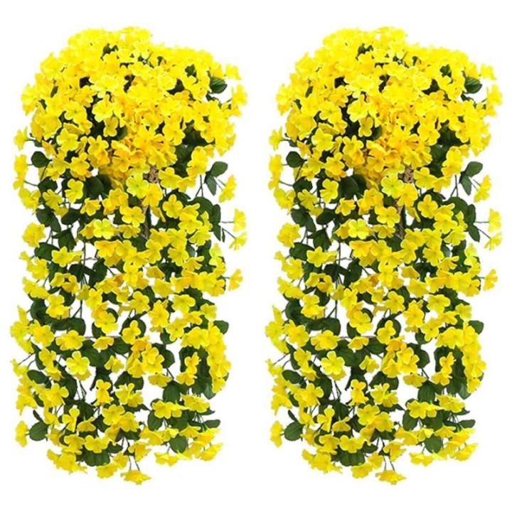 , Wisteria Slinger - 2 stuks Kunstbloem Wijnstok 90cm nep Blauweregen Hangende Wijnstok Bloem Wijnstok Sebruikt voor Feest Thuis Bruiloft DIY Opknoping Deco Huis Tuin feest Decor