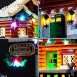 Ledlichtset compatibel met Lego Alpine Lodge (geen model), decoratieverlichtingsset voor Icons 10325 Almhut, creatief speelgoed, update versie