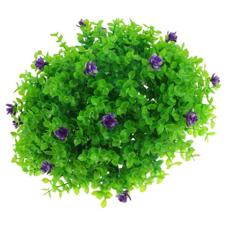 4 Stück Dekorative Grasbälle Für Den Garten Simulationspflanze Formschnittkugeln Künstlicher Buchsbaum Kunstrasenball Künstliche Formgehölze Pflanzen Grasball Kunstpflanze Pl