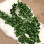 Kunstklimopslingers, 12 stuks, klimophangende slinger, ivy Leaves, kunstplant met 80 vellen om aan de muur, balkon, hek, bruiloft, thuis, party, tuin (2,2 m)