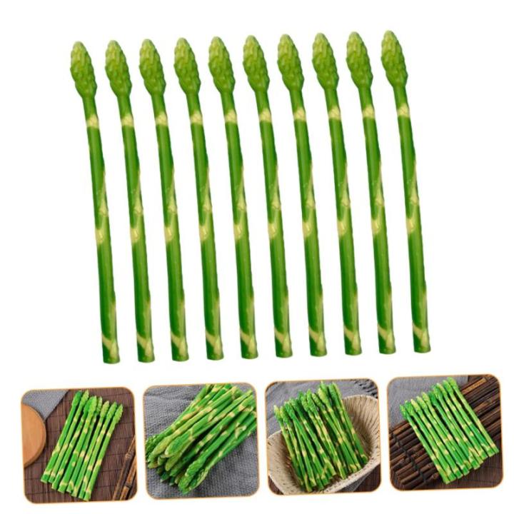 30 STK Simulierte Spargel-Ornamente weihachtsdeko dekoweihnachten Modellbau Künstliches Gemüse für Ausstellungszwecke Spargel-Modelle -Requisiten künstliches Spargelmodell PVC