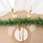 3Pcs Kunstmatige Eucalyptus Garland Wijnstokken 6FT Kunstmatige Opknoping Planten Faux Eucalyptus Bladeren Zijde planten kunstmatige groen slinger voor Bruiloft Party Home Decor