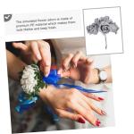 50 Stück Rosenkopf Künstliches Blumendekor Hochzeitsblumensträuße Miniatur-gartenzubehör Künstliche Rosenköpfe Hochzeitsblumenstrauß Rosa Künstliche Rosen Kunstblumen Spor