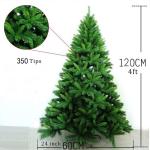 Künstlicher 4 5 6 7 8 Fuß großer Weihnachtsbaum, hochwertiger unbeleuchteter Weihnachtsbaum mit Scharnier und Metallständer, einfache Montage, für drinnen und draußen, 240 cm