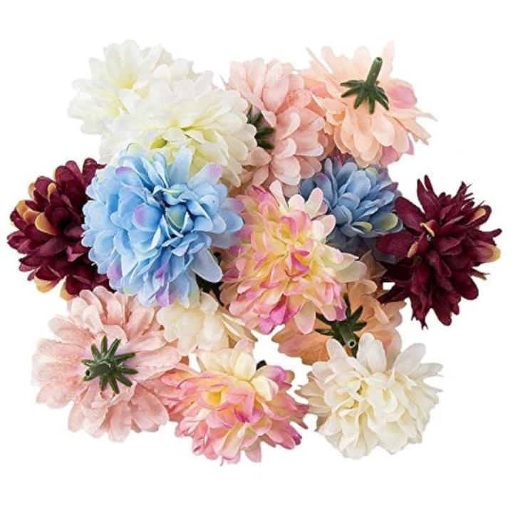 Decoratieve bloemen, , verschillende soorten, ca. diameter 4 - 5 cm (dahlia - pastel - 20 g)