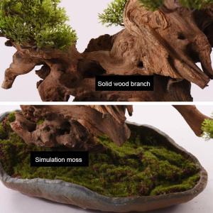 Künstlicher Bonsai-Baum Künstliche Bonsai-Welcome-Kiefer mit Keramiktöpfen, Simulation, Topfpflanze, DIY, dekorativer Bonsai, Schreibtisch-Display, gefälschte Baum-Topf-Ornamen