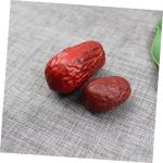 5 Sätze Simulierte Jujube Simulationsfrucht Schrankdekor Falsches Datum Vasendekor Hochzeitsdeko Hochzeits Dekoration Künstliches Rotes Datum Künstliche Jujube PVC 30 Stück * 5