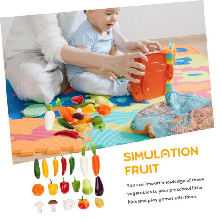 5 Sätze Gefälschtes Gemüse Künstlicher Pfeffer Gefälschtes Display-Essen Lebensmittelspielzeug Lebensmitteldekor Schäumt Gemüse Modell Kartoffelspielzeug Schaum 17 Stück * 