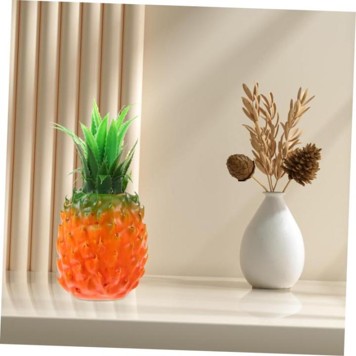 3st Simulierte Ananas-Ornamente Künstliche Ananas Ananas-Statue Künstliches Ananas-Modell Künstliche Früchte Falsches Obst Obstdekor Für Die Küche Simuliertes Obst Harz Orang