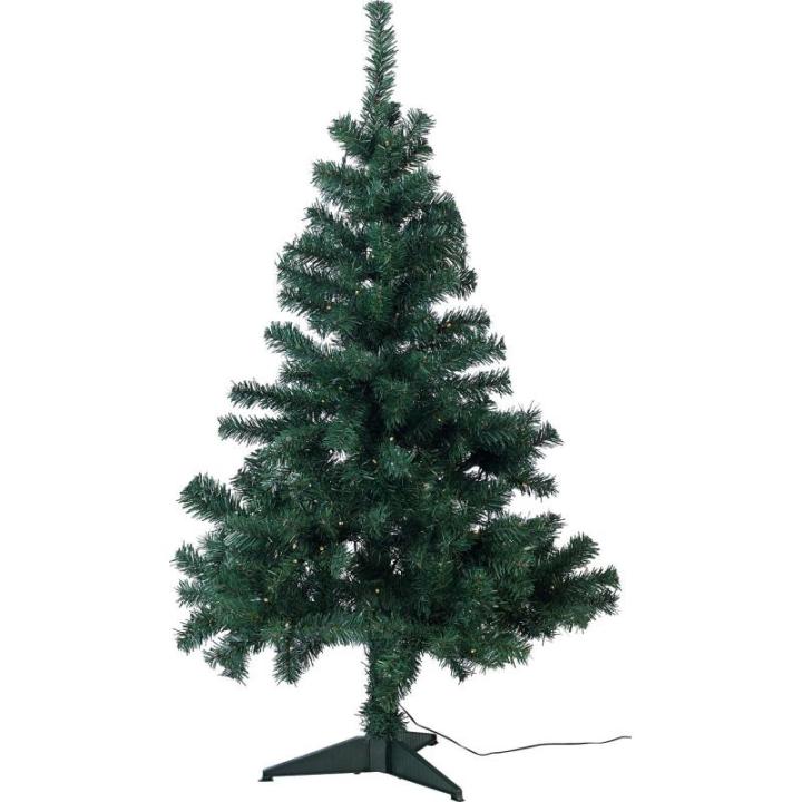 Kerstboom verlichting: kerstboom met vloerstandaard, 120 cm, 250 takpunten, 100 leds (kunstkerstboom led)