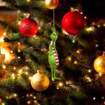 Kerstdecoratie, acryl, kerstboomversiering, groen, schattig, hangende ornamenten, kerstdecoratie, kerstversiering, feestdecoratie voor kerstfeest