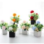 Kunstblumen Künstliche Blumen, Pflanzen im Topf, gefälschte Blumenornamente für die Heimdekoration, simulierte Blumen für Zuhause/Schlafzimmer/Büro für jeden Anlass
