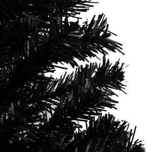 Künstlicher Weihnachtsbaum mit Ständer Christbaum Tannenbaum Kunstbaum Weihnachten Künstlicher Weihnachtsbaum Weihnachtsdeko Schwarz 210 cm PVC