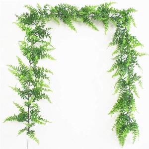Faux Boston Varens, Wijnstokken Kunstmatige Opknoping Planten Nep Klimop Bladeren Slinger/Krans 190cm voor Bruiloft Achtergrond Boog Muur Thuis Veranda Tuin Woondecoratie