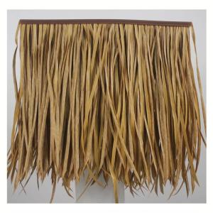 Simulation Thatch Tile Palm Thatch Rollen Plastic Natural Wild Fake Straw Artificial Fake Thatch Straw Dekoration Bauernhaus Traufe Stroh Pe Flame Retardant Plastic (Farbe: Gelb A)