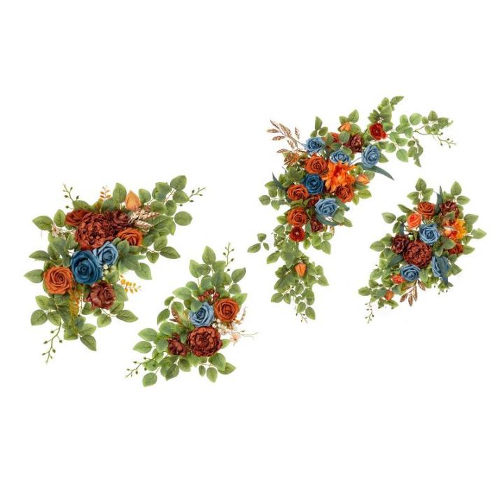Realistische florale gewölbte Türverzierungen, bunte Seidenblumen-Dekorationen für erfreuliche Anlässe und Zeremonie-Hintergründe