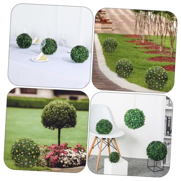 4 Stück Grasballständer Formschnitt-Kugelrahmenhalter grünes Kugelrahmengestell gartenaccessoires pflanzentopf Blumentöpfe Kugelkäfig für künstliche Pflanzen Blumenregalhalt