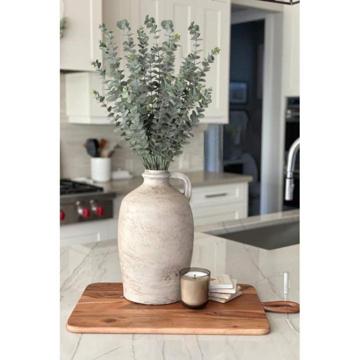 5 stuks kunstmatige eucalyptusplanten, , decoratie, eucalyptus met 3 takken, droogbloemen, decoratie voor woondecoratie, hoogte 74 cm
