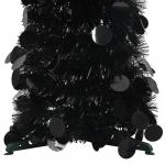 Künstlicher Pop-Up-Weihnachtsbaum Künstlicher Weihnachtsbaum Christbaum Tannenbaum Kunstbaum Weihnachten für Weihnachtsdeko Schwarz 180 cm PET