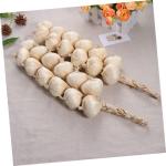 1 Satz Künstliches Gemüse Beige Künstlicher Knoblauch Künstliche Lebensmittel Knoblauch-Modell Knoblauchknolle Gefälschter Knoblauch Gefälschtes Gemüsemodell Schaumgemüse 2