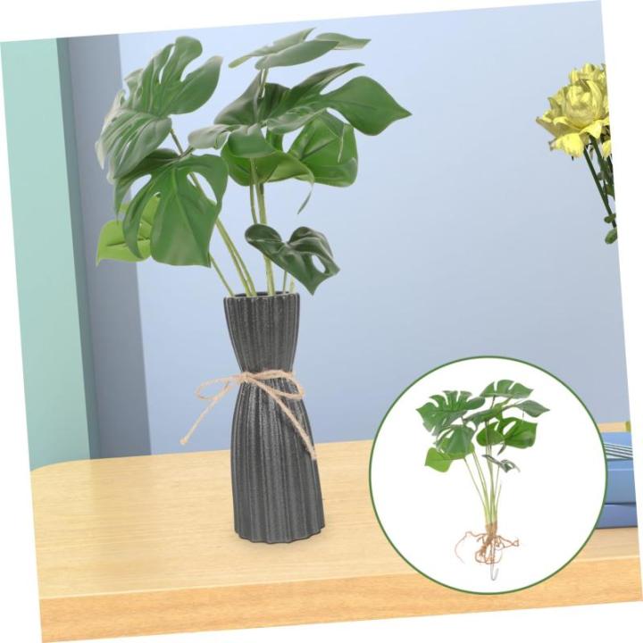 Büro-Faux-Pflanze Lebendiges Monstera-dekor Lebendige Künstliche Pflanze Kunstpflanze Für Den Haushalt Café-dekor Künstliche Monstera-Pflanze Tischplatte Kunstpflanze Plastik 