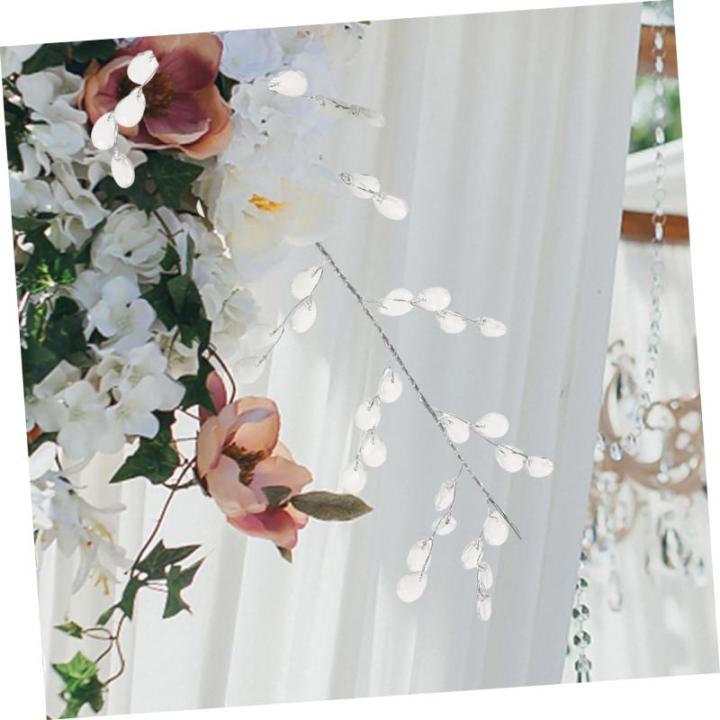 4 Stück Kristall Perlen Blumen Für Zuhause Heimdekoration Acryl Acryl Zweig Hochzeit Party Künstliche Rankenknospe Zweig Künstliche Zweig Hochzeit
