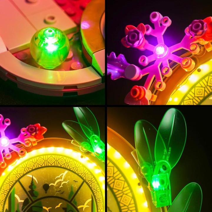 Led-lichtset compatibel met Lego Elphaba & Glinda figuren 75682 (geen model), decoratieve verlichtingsset compatibel met Elphaba & Glinda figuren, creatief speelgoed