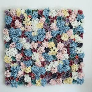 Blumen-Wandpaneel-Set, Künstlicher Wandblumen-Hintergrund, 61 X 40,6 cm, 3D-Seiden-Hortensien-Rosen-Blumenpaneel Für Fotohintergrund, Zuhause, Party, Hochzeit, Hintergrund(12PCS)