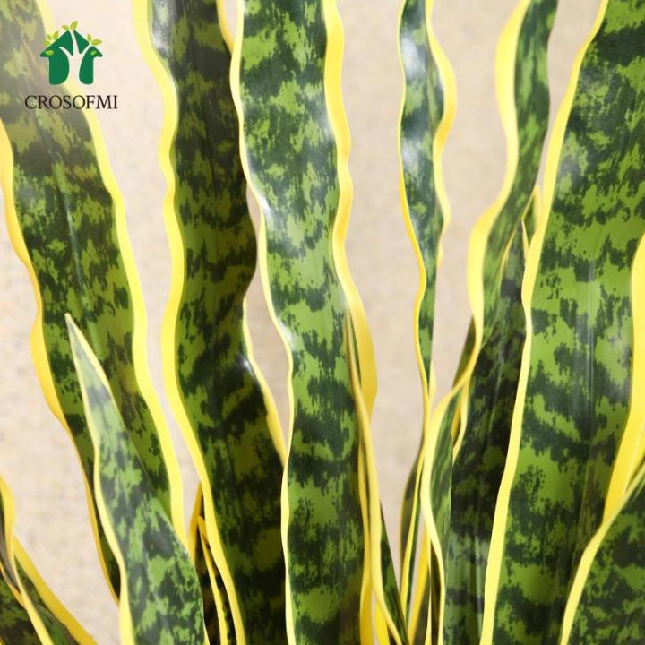 Künstliche Schlangenpflanze 89,9 cm künstlicher Sansevieria-Baum mit 32 Blättern, perfekte künstliche Schwiegermutter im Topf für Innenbereich