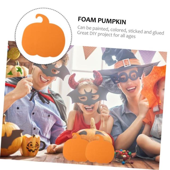 160 Stk Halloween-Kürbis künstlicher Kürbis Zierschaum handgemachter Schaum Kürbisse zum Basteln DIY Dekor Ornament Festverzierung Kürbisbrett Handbuch schmücken Aufkleber Ki