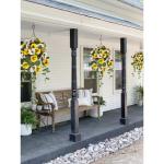 Pansy Kunstbloemen als echte viooltjes, hangende planten, kunstbloemen, Pansy met hanglamp, hoogte 70 cm, kamerplant, struik, decoratieve plant, groene plant