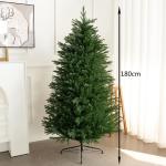 6 FT Künstlicher Weihnachtsbaum Unbeleuchtete Weihnachtsbäume Mit Klappbarem Metallständer Und Scharnierabschnitten, Grüner Unbeleuchteter Weihnachtsbaum Für Büro, Zuhause, G