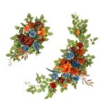 Realistische florale gewölbte Türverzierungen, bunte Seidenblumen-Dekorationen für erfreuliche Anlässe und Zeremonie-Hintergründe