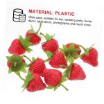 1 Satz Simulierte Erdbeeren Künstliche Erdbeeren Künstliche Schaumstofffrüchte Küchenobstmodell Obstdekor Erdbeerdekorationen Künstliche Früchte Zum Basteln 18 Stück
