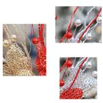 6 Stück Weihnachtspflanzenarrangement für Weihnachtskränze Thanksgiving Hochzeit Dekorationen