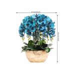 Kunstblumen Künstliches Phalaenopsis-Blumenarrangement – ​​Seidenorchideen für Heimdekoration, Hochzeiten, Partys und Büro – lebensecht für jeden Anlass