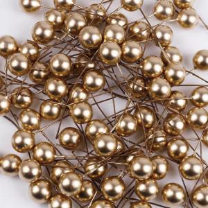 20 Stück Künstliche Beeren 12mm,Dekorative Beerenstiele,Beeren Früchte,für DIY Handwerk Dekoration,Weihnachtsbaum Weihnachtskranz Tischdeko,Hochzeit,Home Decoration,Gold