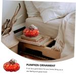 Glazen Decor 3 Stuks Glazen Pompoen Ornament Microgroen Bureau Decoratie Miniaturen Geblazen Pompoen Sculptuur Van Glas Thanksgiving Bureau Halloween