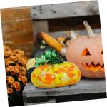 4 Stück Kürbishandwerk Kürbis-Requisite Tisch-kürbis-Figur Herbsternte Kürbisdekor Thanksgiving-kürbis-Dekorationen Kürbis Im Herbst Kürbis Ernten Szenenlayout Glas