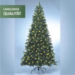 Premium kerstboom 240 cm – helder licht – kunstmatige kerstboom – met 70 leds – onechte dennenboom – PE-kerstboom