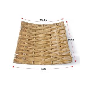 Dekorationen Baum Rock Geflochtener Rattan-Weihnachtsbaumkragen, Rustikaler Bauernhaus-Korbgeflecht, Großer Baumrock Weihnachtsbaum Basis Ring(50x66x24cm)