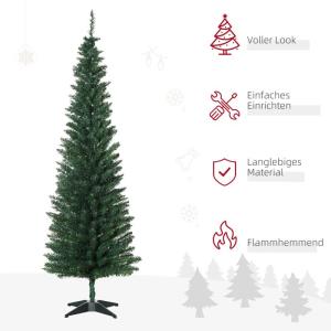 kerstboom dennenboom met kunststof standaard 390 takpunten groen Ø 55 x 180 h cm