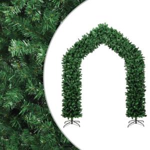 Bogen Weihnachtsgirlande für Tür aus PVC, Weihnachtsbaumbogen, langlebig, aus Stahl, für Garten, Hochzeit, Festival, Garten, Festival