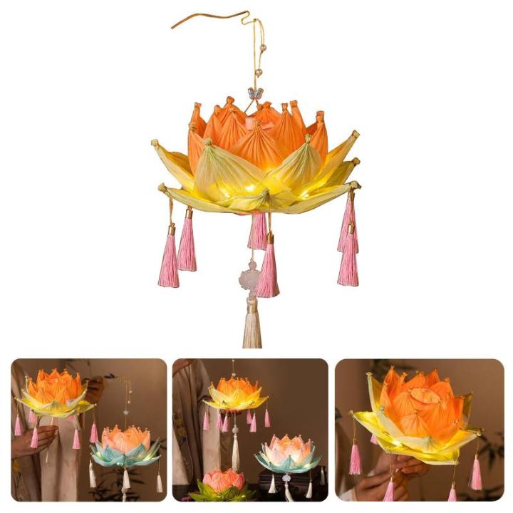 Künstliche handgehaltene Blumenkerzenlichter,Blumenkerzenlampe für das Mondfest und die asiatische Hochzeitsdekoration